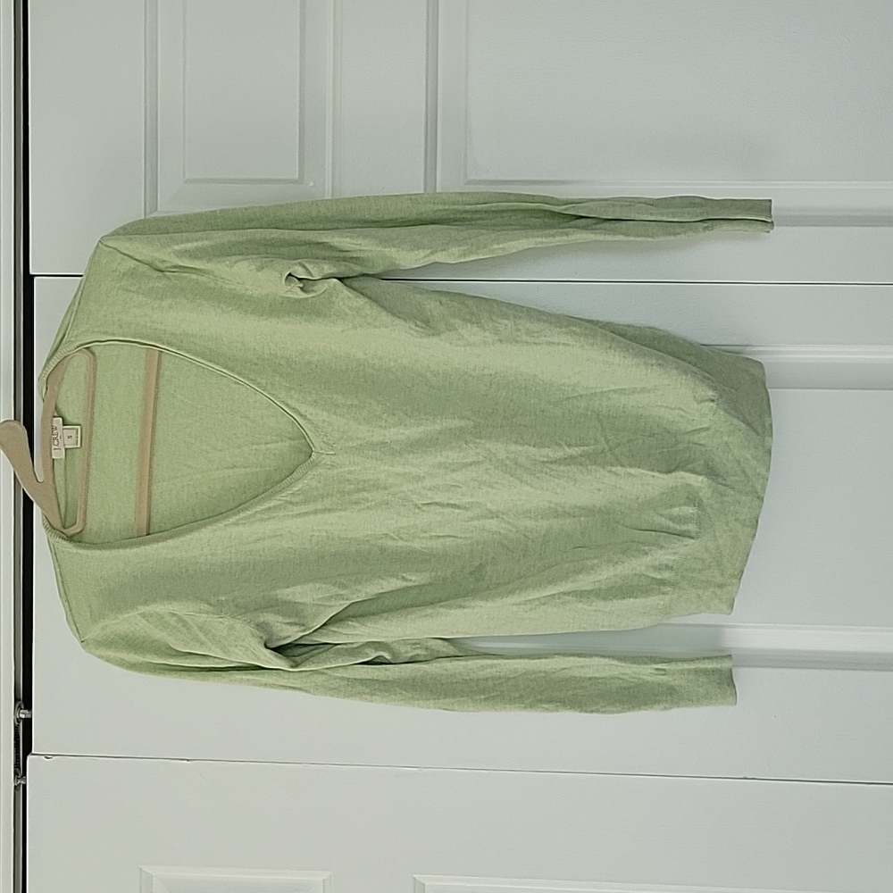 J. Crew Mint Cotton Sweater